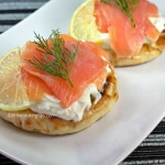 Smoked salmon, Greek yogurt and cream cheese Pitas