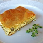 A summer zucchini pie